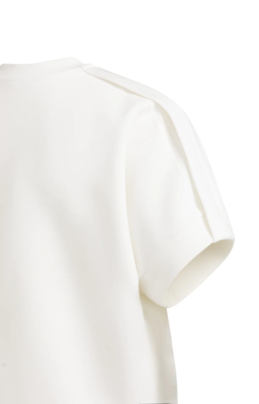 YAYA - Sleeveless sweatshirt with pleated shoulder - Off White