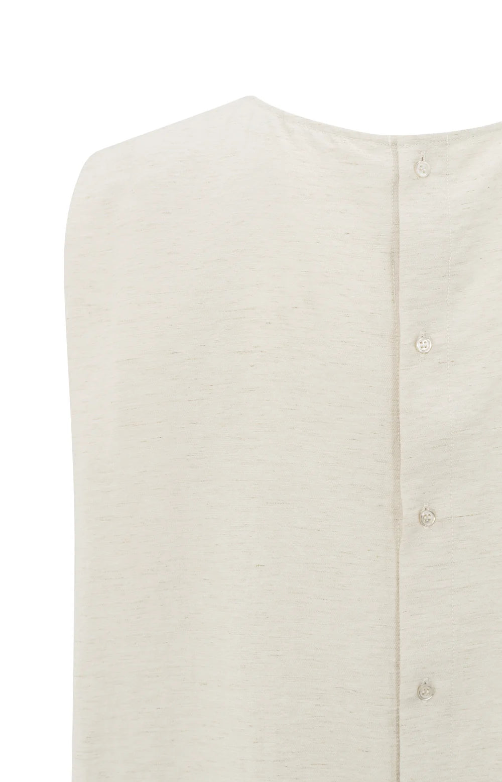 YAYA - Sleeveless top with button closure on back in Washed Brown