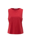 YAYA - Sleeveless top with Cut-Out details in Scarlet Sage Red