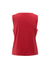YAYA - Sleeveless top with Cut-Out details in Scarlet Sage Red