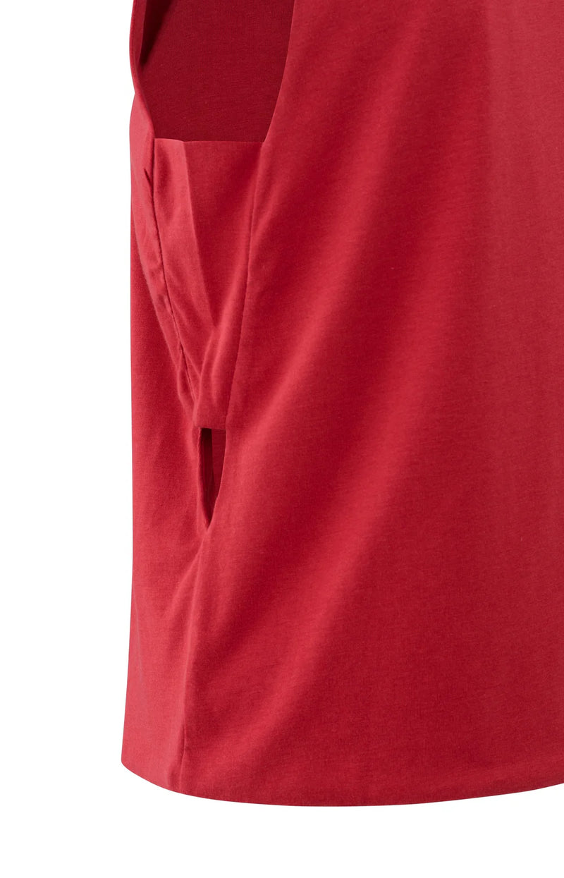 YAYA - Sleeveless top with Cut-Out details in Scarlet Sage Red