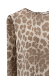 YAYA - Sleeveless Top with back buttons in Milk Brown Desin