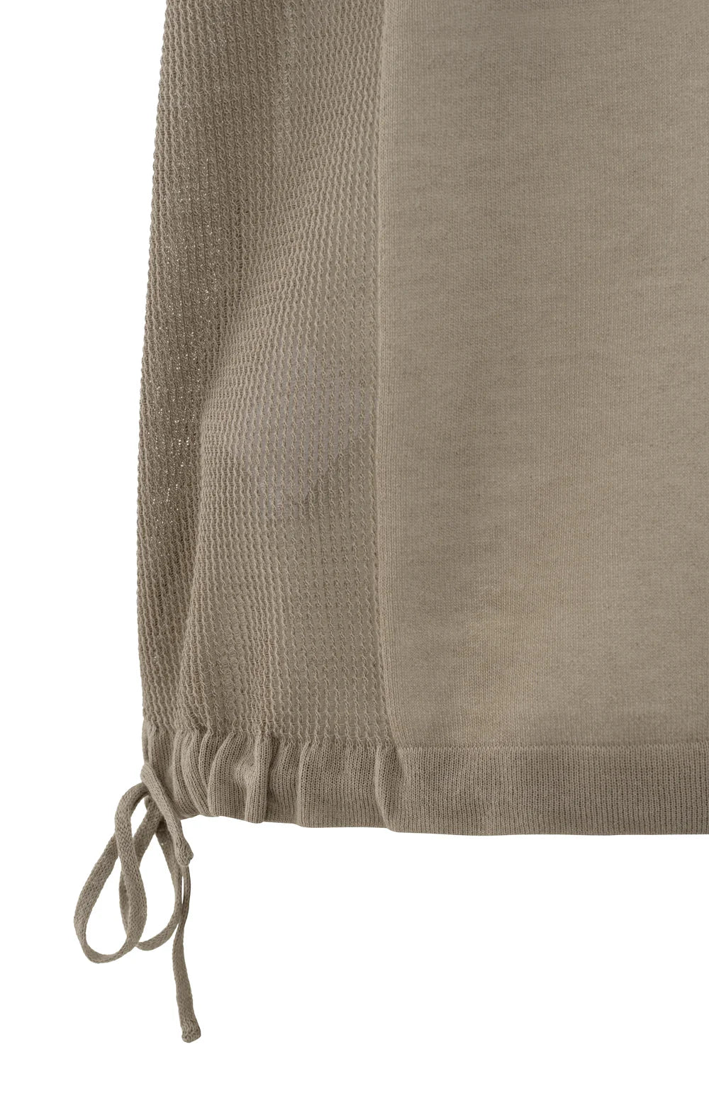 YAYA - Sleeveless Top with Lines in Greyish Brown