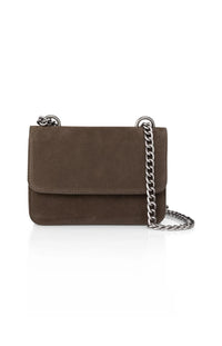 YAYA - Eden Small Leather Bag in Chocolat Brown