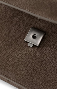 YAYA - Eden Small Leather Bag in Chocolat Brown