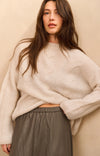 YAYA - Soft cable knit sweater in Wool White