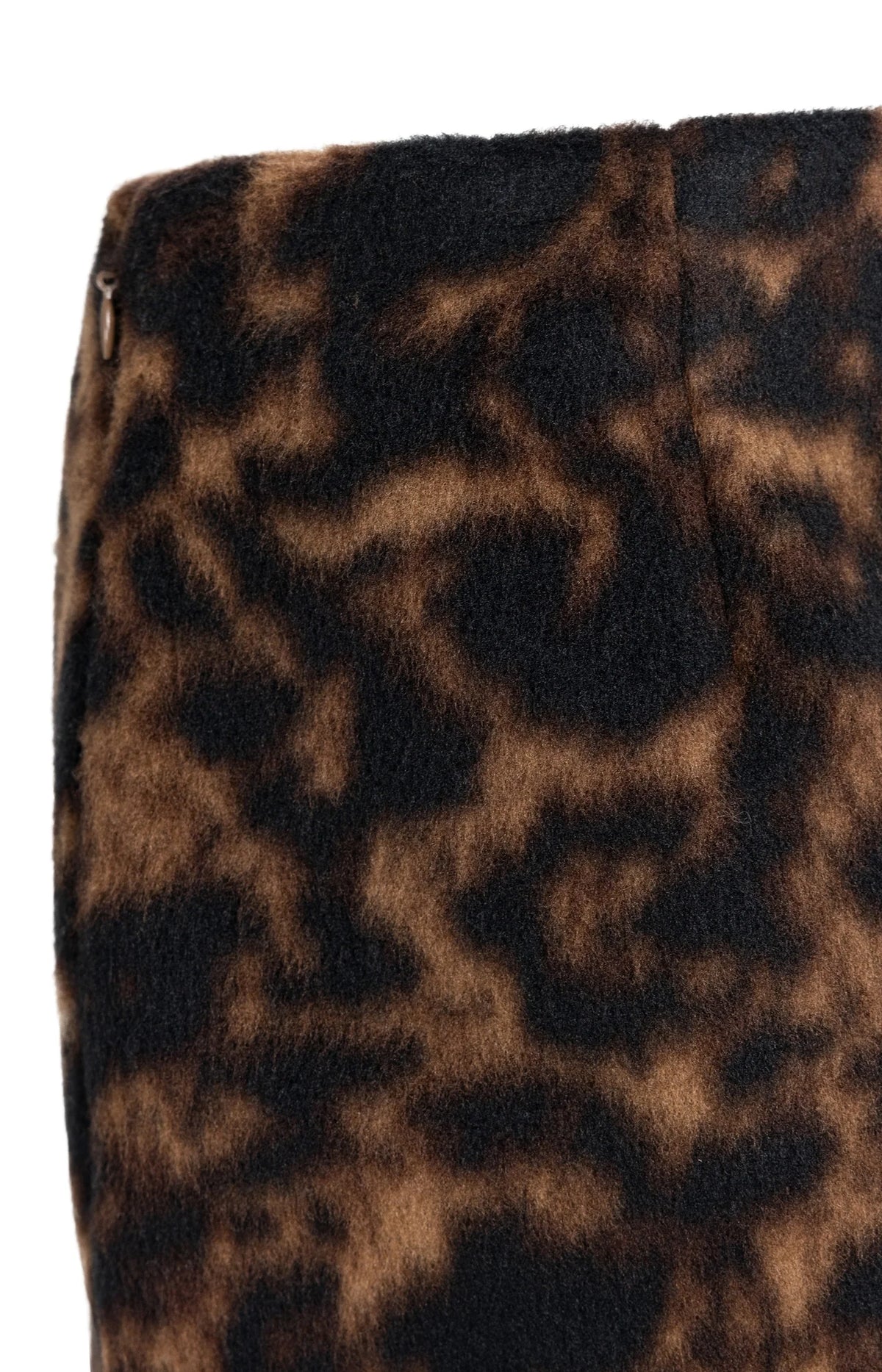 YAYA - Soft Woven Leopard Mini Skirt - Cocoa Brown