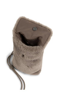 YAYA - Jilly Soft Phone Bag with Flap Closure in Brown