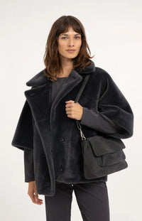 YAYA - Soft Suede Clutch and Shoulder Bag