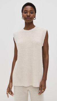 Splendid - Cella Jane Collection - Tunic Sweater Vest in Pearl