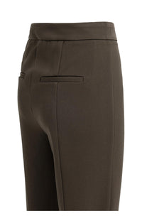 YAYA - Stretch Treggings with Zip Detail in Delicioso Brown