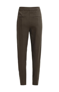 YAYA - Stretch Treggings with Zip Detail in Delicioso Brown