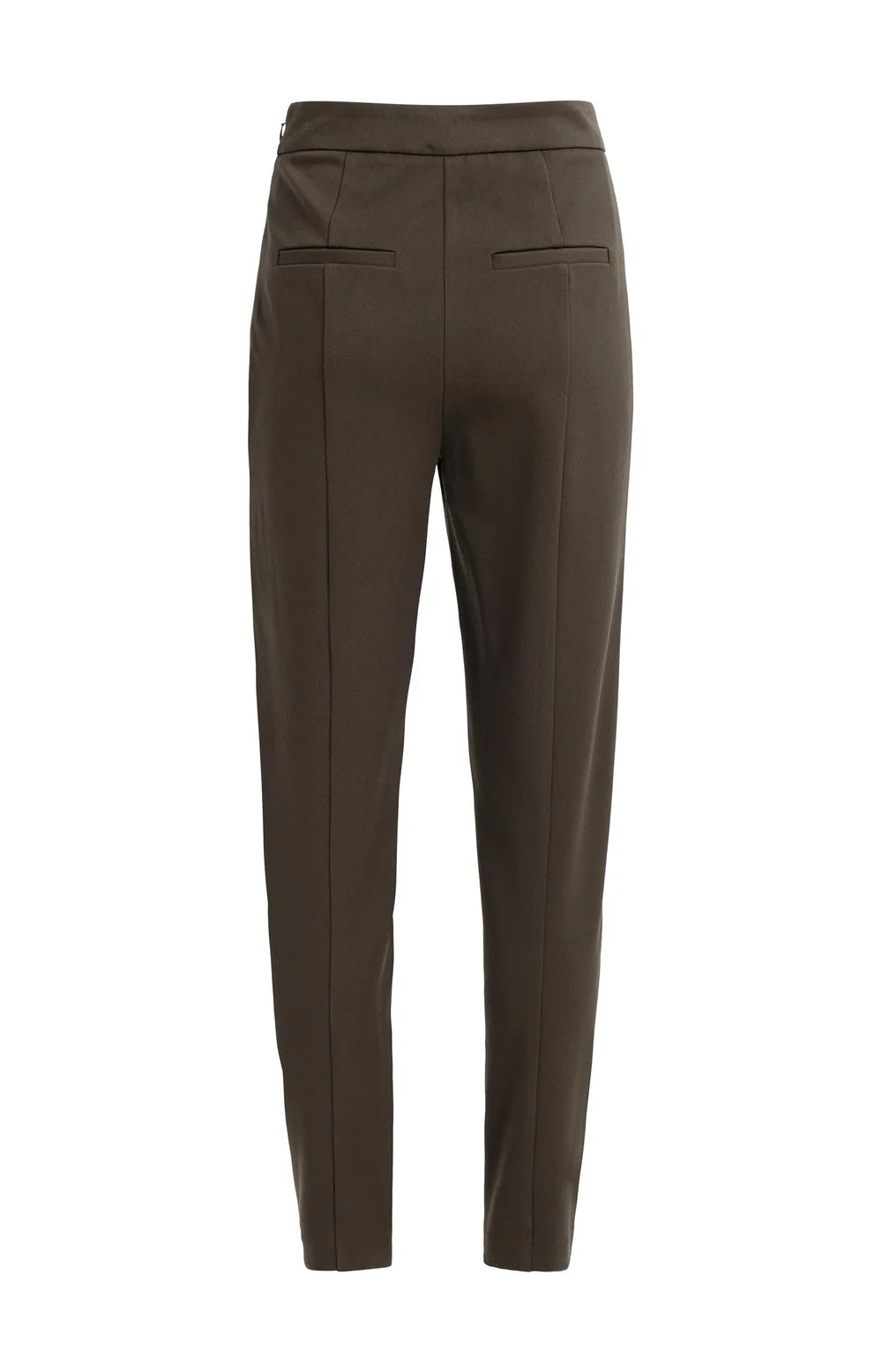 YAYA - Stretch Treggings with Zip Detail in Delicioso Brown