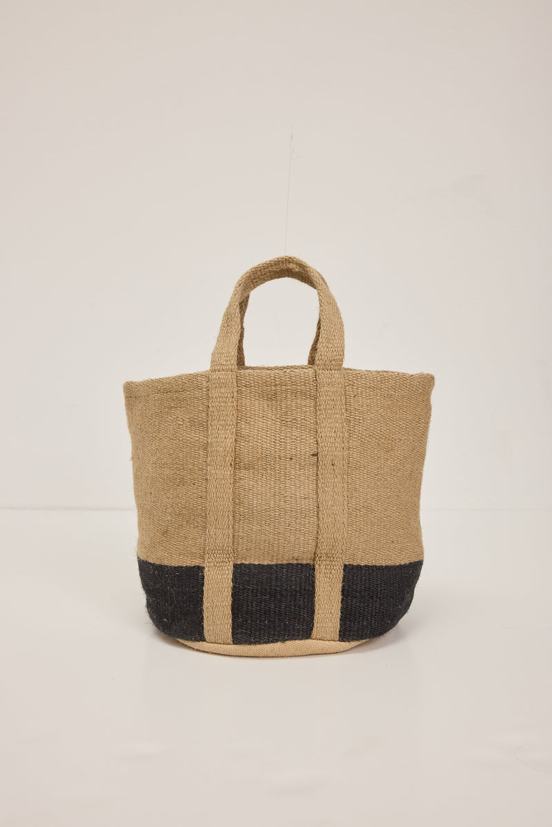 Velvet - Dallas - Cleo Wade Small Basket in Charcoal/Natural