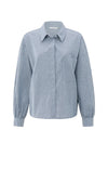 YAYA - Striped Blouse with pocket  in Vintage Blue