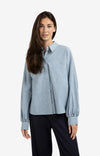 YAYA - Striped Blouse with pocket  in Vintage Blue