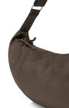 YAYA - Jane Suedine Crossbody Bag with Zip in Brown