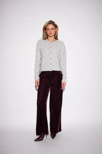 John & Jenn - Sullivan Cardigan in Silver Bells