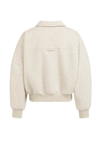 YAYA - Sweat Jacket with Pockets in Slate Grey Melange