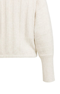 YAYA - Rib Batwing Sweater with Cord