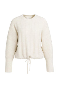 YAYA - Rib Batwing Sweater with Cord