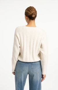 YAYA - Rib Batwing Sweater with Cord