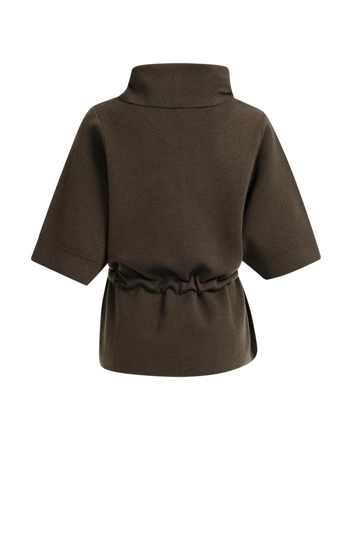 YAYA - Sweater with High Neckline in Delicioso Brown