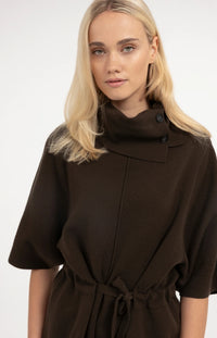 YAYA - Sweater with High Neckline in Delicioso Brown