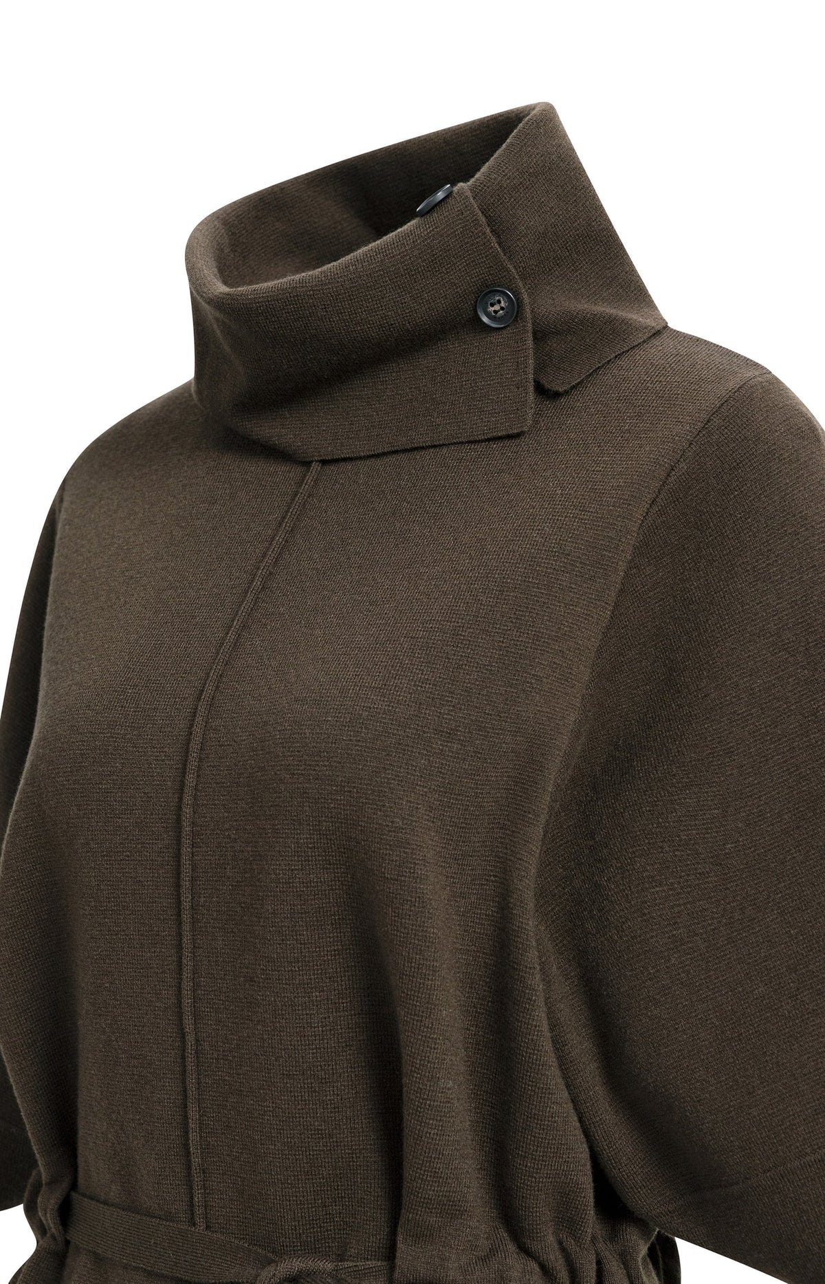 YAYA - Sweater with High Neckline in Delicioso Brown