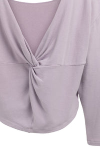 YAYA - Sweatshirt with Twisted Back Detail