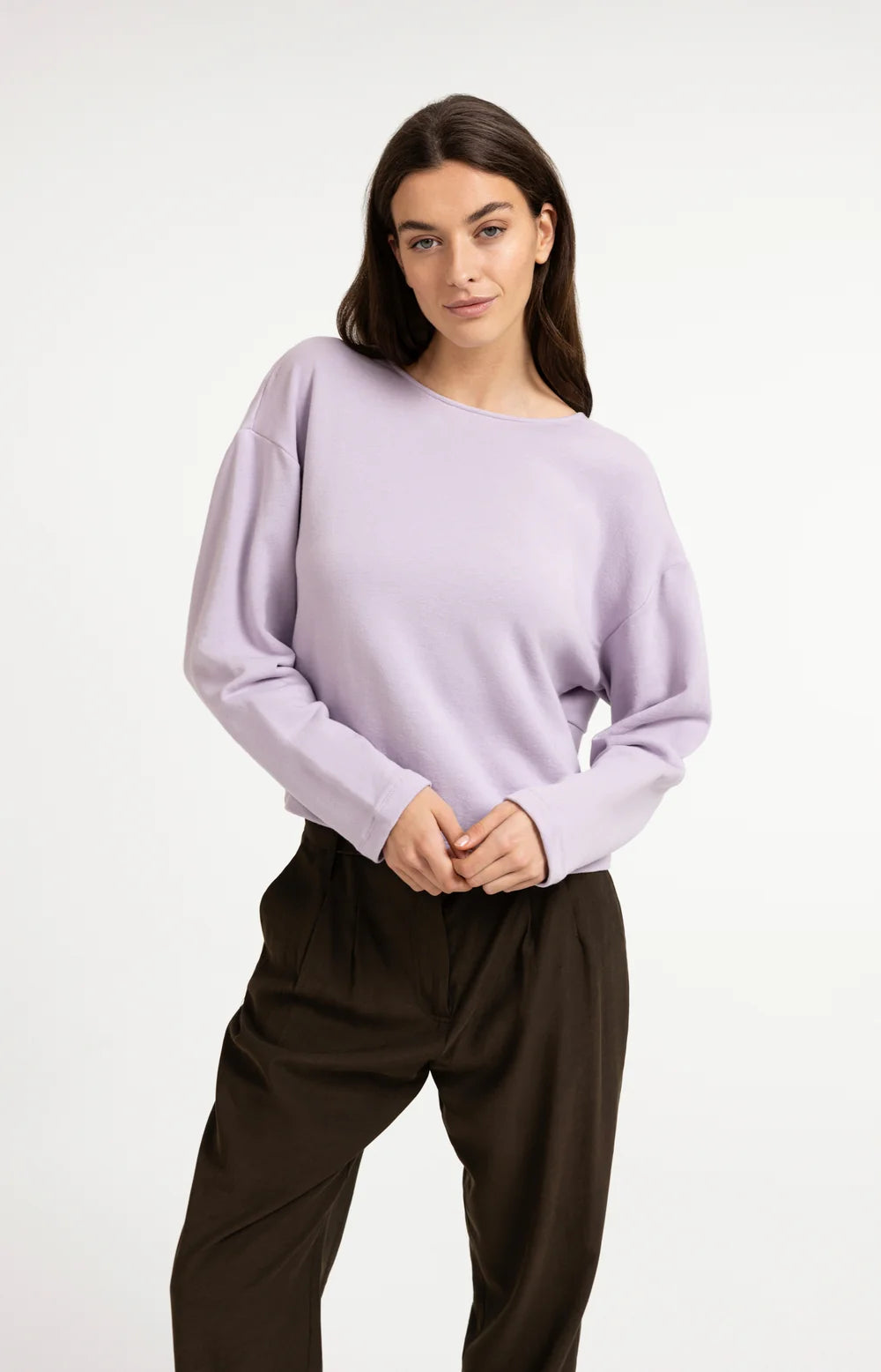 YAYA - Sweatshirt with Twisted Back Detail
