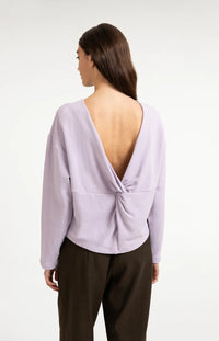 YAYA - Sweatshirt with Twisted Back Detail