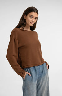 YAYA - Sweatshirt with Twisted Back Detail