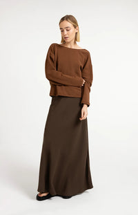 YAYA - Sweatshirt with Twisted Back Detail
