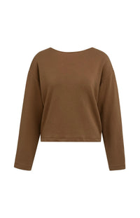 YAYA - Sweatshirt with Twisted Back Detail