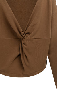 YAYA - Sweatshirt with Twisted Back Detail