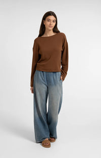 YAYA - Sweatshirt with Twisted Back Detail