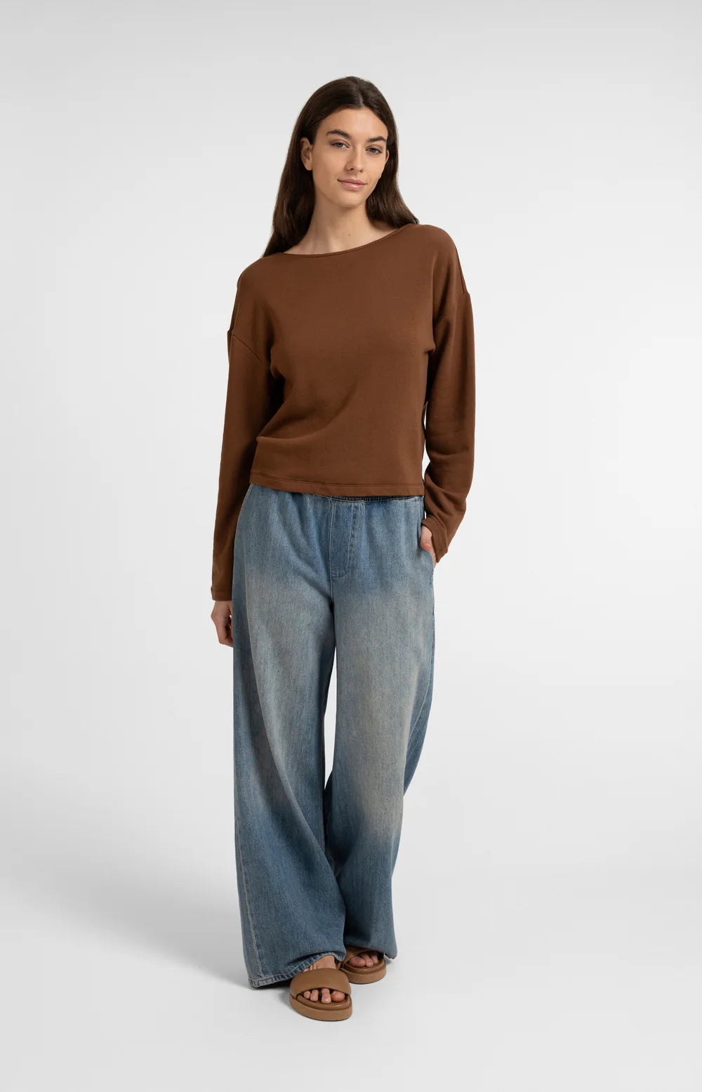 YAYA - Sweatshirt with Twisted Back Detail