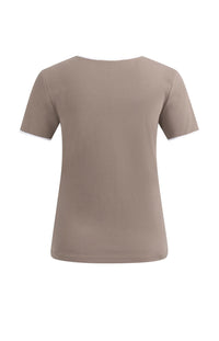 YAYA - T-Shirt with Contrast Binding