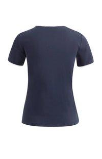 YAYA - T-Shirt with Contrast Binding