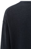 YAYA - Textured round neck sweater in Inkwell Blue