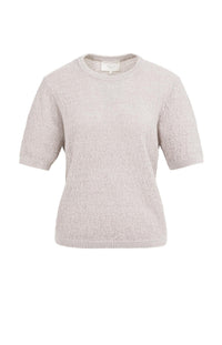 YAYA - Short Sleeve Textured Sweater