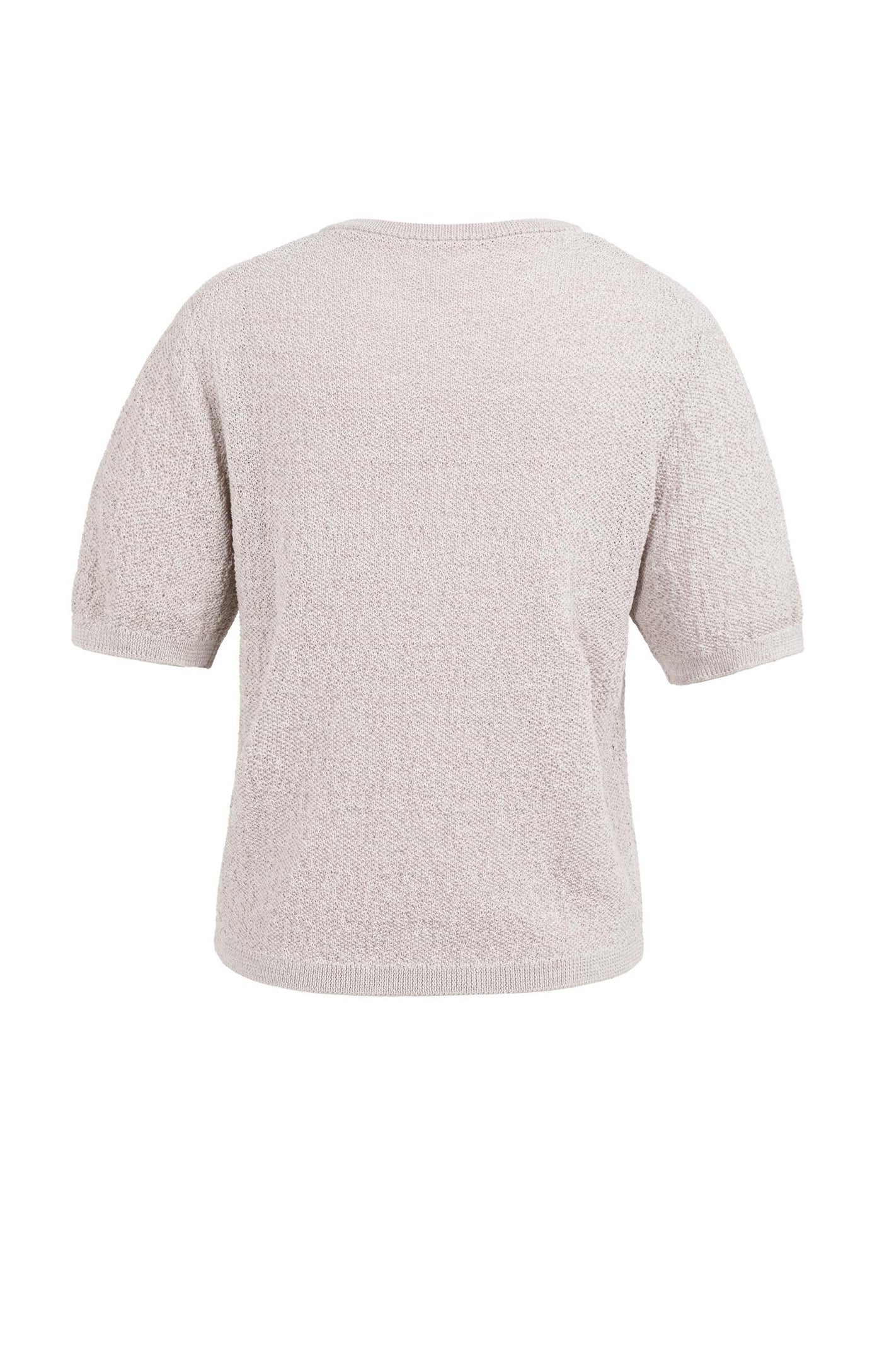 YAYA - Short Sleeve Textured Sweater