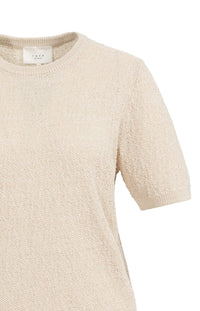 YAYA - Short Sleeve Textured Sweater