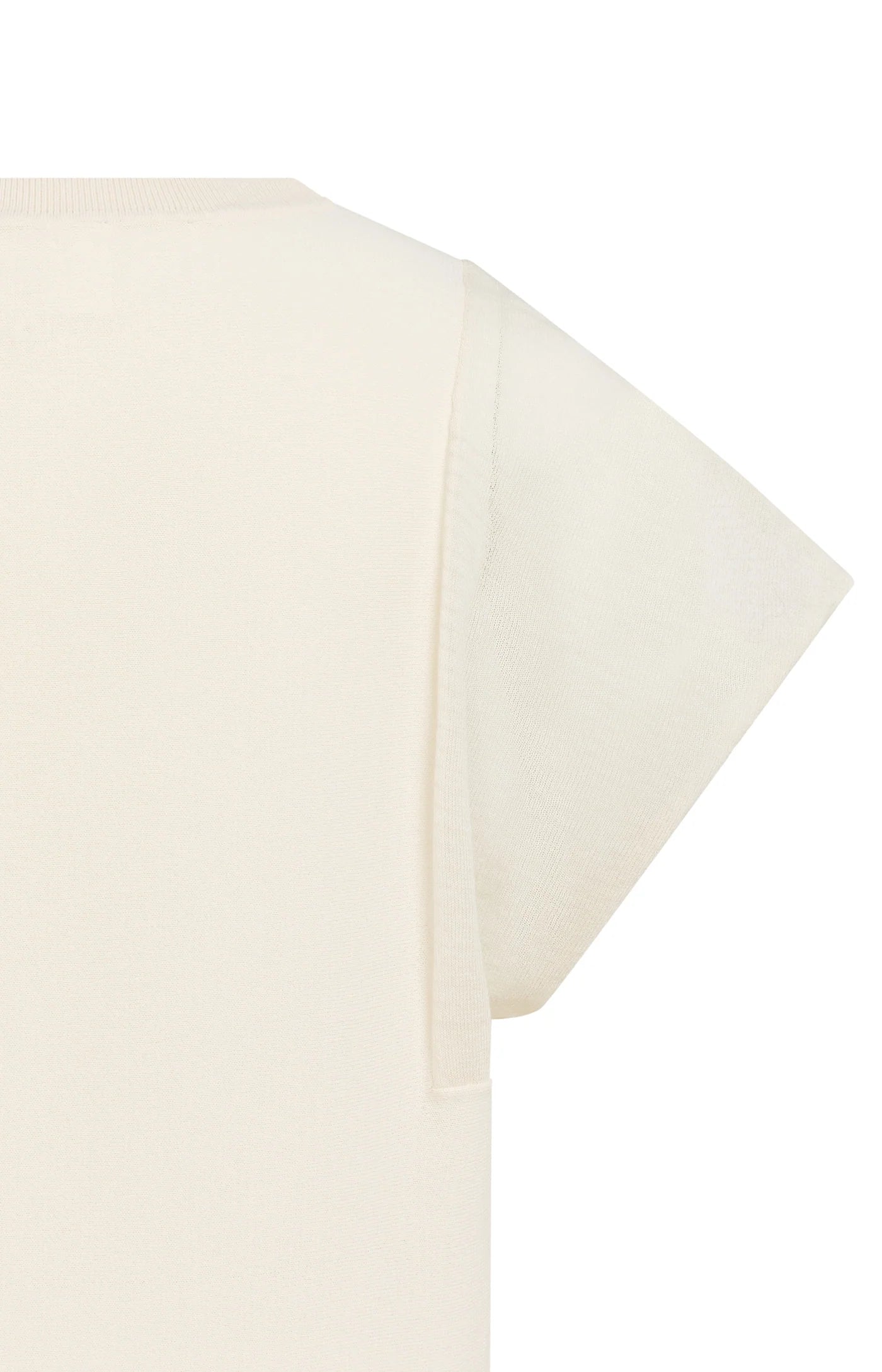YAYA - Top with Sheer Short Sleeves in Creme Beige