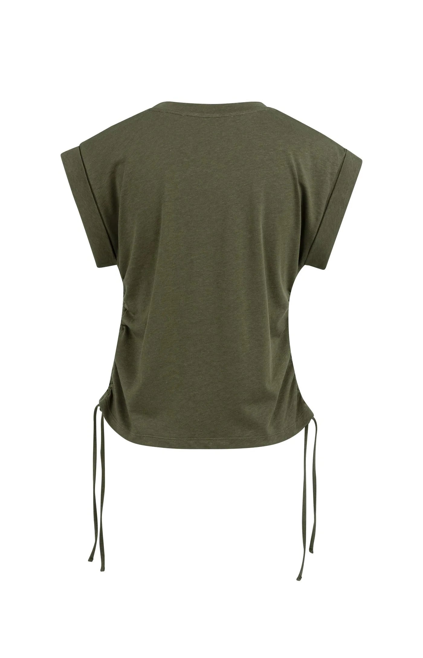 YAYA -  Top with Adjustable Cords in Army Green