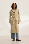 Velvet - Raheal - Cleo Wade Trench Coat in Khaki