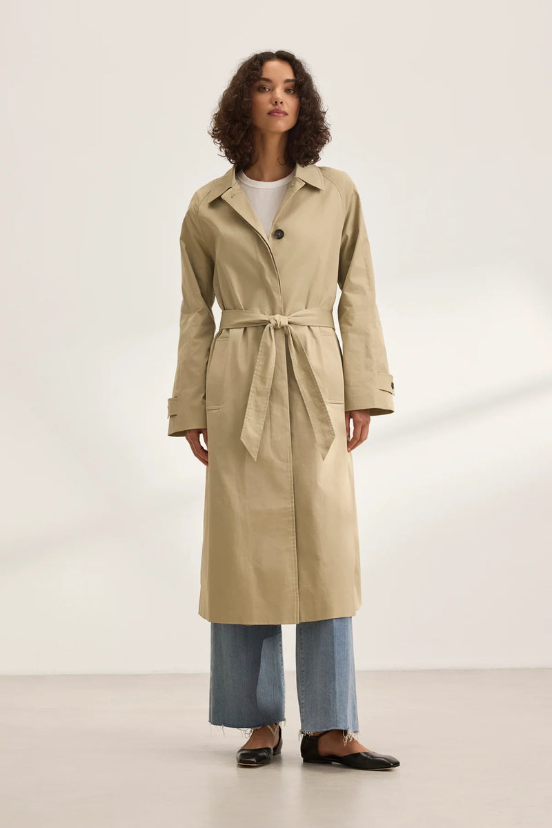 Velvet - Raheal - Cleo Wade Trench Coat in Khaki