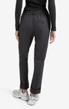 YAYA - Trousers with elastic waistband in Oyster Black