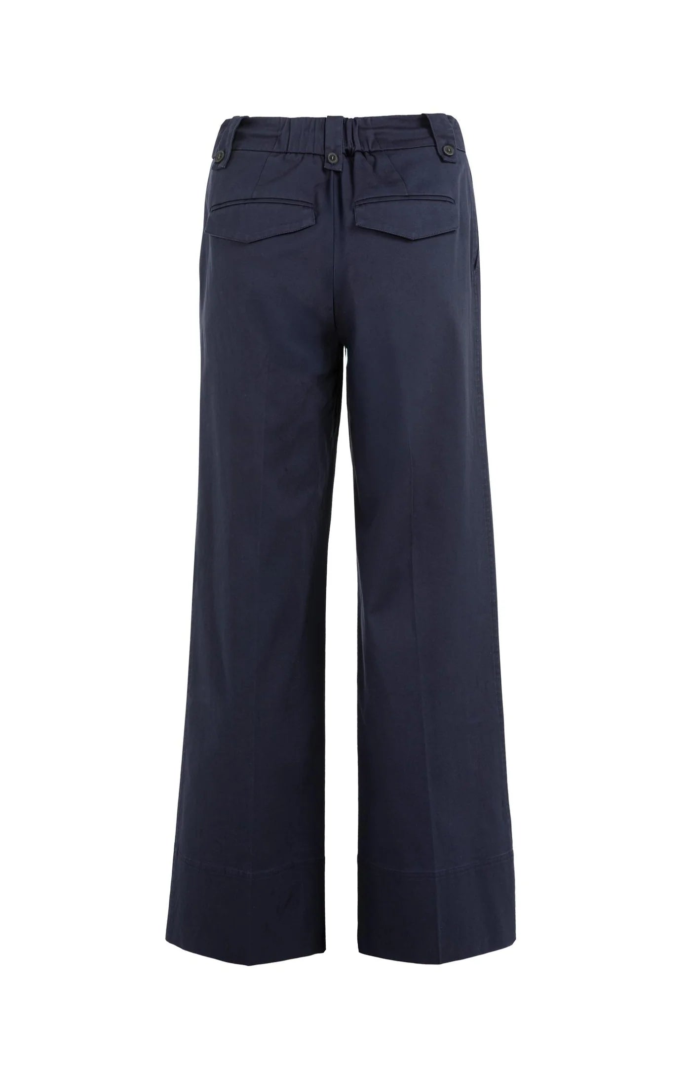 YAYA - Woven Wide Leg Trousers in Navy Blazer Blue